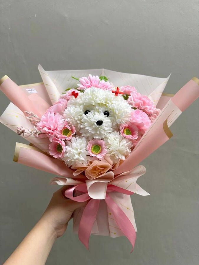 Deluxe Puppy Bouquet $98